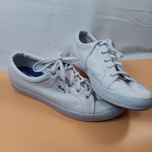 White Keds Lace-Up Sneakers